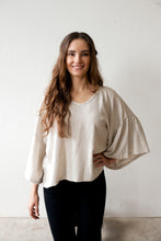 Load image into Gallery viewer, Liberty Linen Top - Natural
