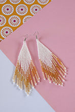 Load image into Gallery viewer, Zania earrings - White and Gold
